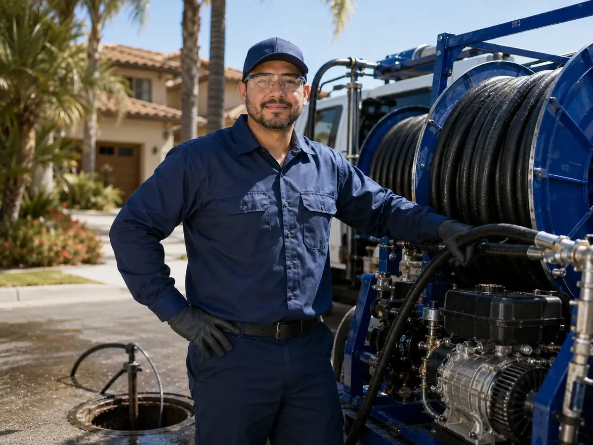Hydro jet sewer cleaning in Sherman Oaks
