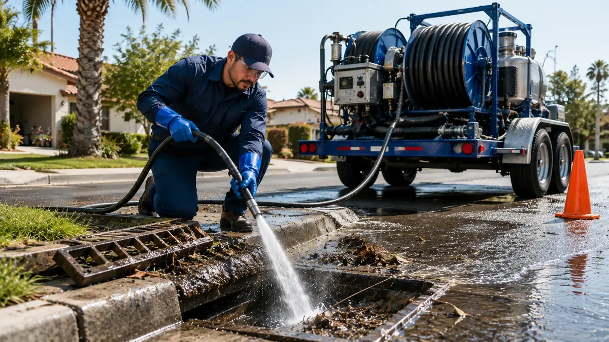 Storm Drain Hydro Jet Cleaning in Sherman Oaks